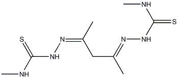 2,4-Pentanedione bis(4-methylthiosemicarbazone) Struktur