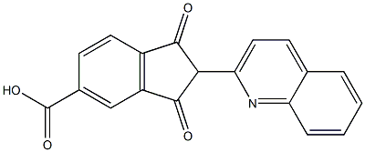 2-(2-Quinolyl)-1,3-dioxo-5-indanecarboxylic acid Struktur