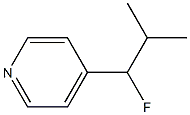 4-(1-Fluoro-2-methylpropyl)pyridine Struktur