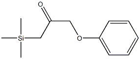 1-Phenoxy-3-trimethylsilyl-2-propanone Struktur