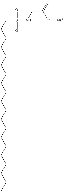 N-Icosylsulfonylglycine sodium salt Struktur