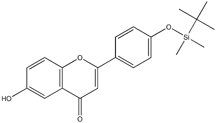 6-Hydroxy-4'-(tert-butyldimethylsiloxy)flavone Struktur