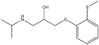 1-[(1-Methylethyl)amino]-3-[2-(methylthio)phenoxy]-2-propanol Struktur