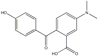 2-(4-Hydroxybenzoyl)-5-(dimethylamino)benzoic acid Struktur