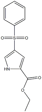 4-(Phenylsulfonyl)-1H-pyrrole-2-carboxylic acid ethyl ester Struktur