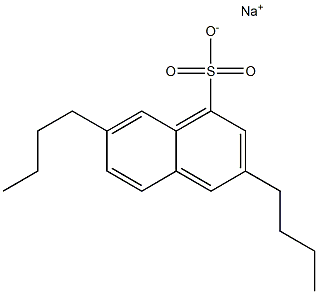 3,7-Dibutyl-1-naphthalenesulfonic acid sodium salt Struktur