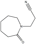 1-(2-Cyanoethyl)hexahydro-2H-azepine-2-one Struktur