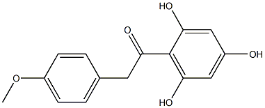 2,4,6-Trihydroxy-4'-methoxydeoxybenzoin Struktur