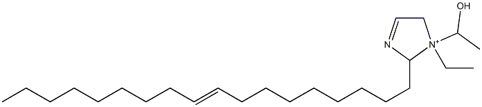 1-Ethyl-1-(1-hydroxyethyl)-2-(9-octadecenyl)-3-imidazoline-1-ium Struktur