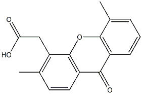 3,5-Dimethyl-9-oxo-9H-xanthene-4-acetic acid Struktur