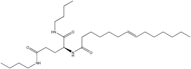 N2-(7-Tetradecenoyl)-N1,N5-dibutylglutaminamide Struktur