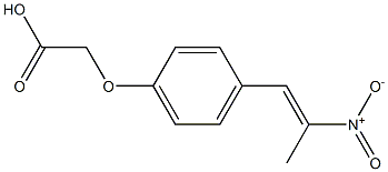 [4-(2-Methyl-2-nitroethenyl)phenoxy]acetic acid Struktur