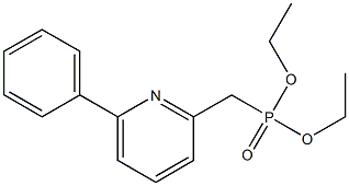 [(6-Phenyl-2-pyridinyl)methyl]phosphonic acid diethyl ester Struktur