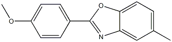 2-(4-Methoxyphenyl)-5-methylbenzoxazole Struktur