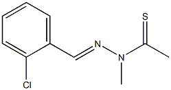 N'-(2-Chlorobenzylidene)methylthioacetohydrazide Struktur