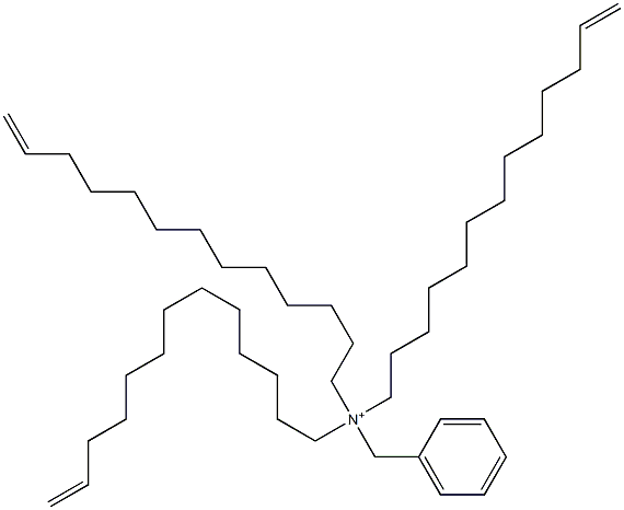 Tri(12-tridecenyl)benzylaminium Struktur