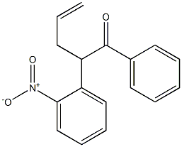 1-Nitro-2-(1-benzoyl-3-butenyl)benzene Struktur