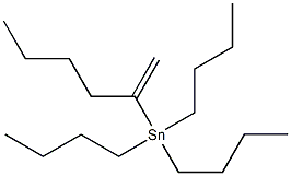 1-Methylenepentyltributylstannane Struktur