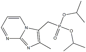 (2-Methylimidazo[1,2-a]pyrimidin-3-yl)methylphosphonic acid diisopropyl ester Struktur