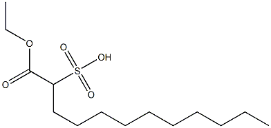 1-Ethoxycarbonyl-1-undecanesulfonic acid Struktur