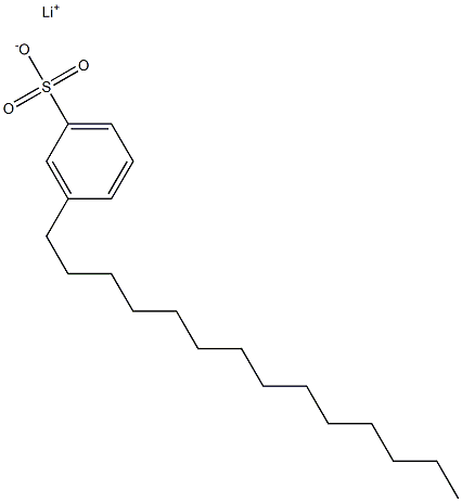 3-Tetradecylbenzenesulfonic acid lithium salt Struktur