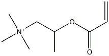 N,N,N-Trimethyl-2-[(1-oxo-2-propenyl)oxy]-1-propanaminium Struktur