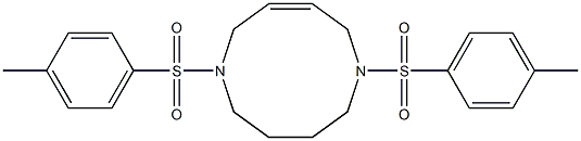 1,6-Ditosyl-1,6-diaza-3-cyclodecene Struktur