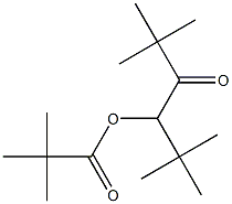 2,2-Dimethylpropanoic acid 3,3-dimethyl-2-oxo-1-(1,1-dimethylethyl)butyl ester Struktur