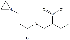 1-Aziridinepropionic acid 2-nitrobutyl ester Struktur