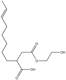 3-(6-Octenyl)succinic acid hydrogen 1-(2-hydroxyethyl) ester Struktur