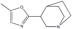 3-(5-Methyl-2-oxazolyl)quinuclidine Struktur