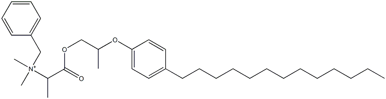 N,N-Dimethyl-N-benzyl-N-[1-[[2-(4-tridecylphenyloxy)propyl]oxycarbonyl]ethyl]aminium Struktur