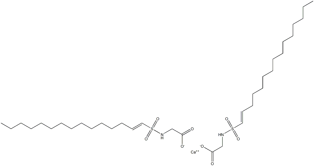 Bis[N-(1-pentadecenylsulfonyl)glycine]calcium salt Struktur