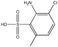 2-Amino-3-chloro-6-methylbenzenesulfonic acid Struktur