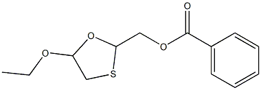 5-Ethoxy-2-(benzoyloxymethyl)-1,3-oxathiolane Struktur