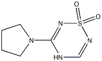 5-(Pyrrolidin-1-yl)-4H-1,2,4,6-thiatriazine 1,1-dioxide Struktur