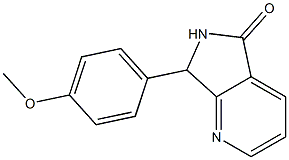 6,7-Dihydro-7-(4-methoxyphenyl)-5H-pyrrolo[3,4-b]pyridin-5-one Struktur