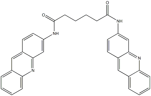 N,N'-Bis(acridin-3-yl)hexanediamide Struktur