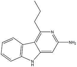 1-Propyl-5H-pyrido[4,3-b]indol-3-amine Struktur