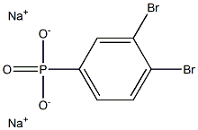 3,4-Dibromophenylphosphonic acid disodium salt Struktur