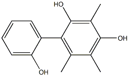 3,5,6-Trimethyl-1,1'-biphenyl-2,2',4-triol Struktur