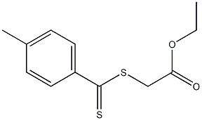 4-Methyldithiobenzoic acid (ethoxycarbonylmethyl) ester Struktur