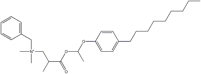 N,N-Dimethyl-N-benzyl-N-[2-[[1-(4-nonylphenyloxy)ethyl]oxycarbonyl]propyl]aminium Struktur