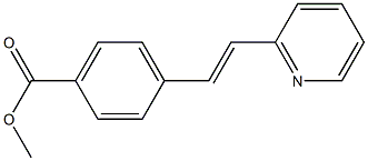 2-(4-(Methoxycarbonyl)styryl)pyridine Struktur