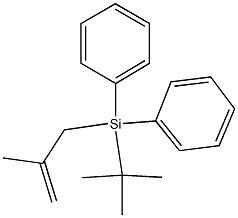 2-Methyl-3-(tert-butyldiphenylsilyl)-1-propene Struktur