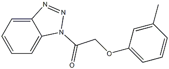 1-(3-Methylphenoxyacetyl)-1H-benzotriazole Struktur