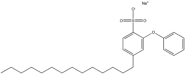 2-Phenoxy-4-tetradecylbenzenesulfonic acid sodium salt Struktur