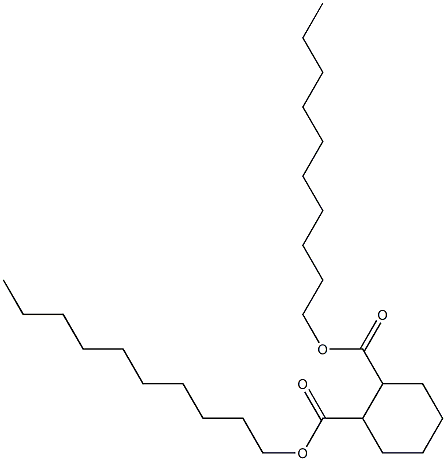 1,2-Cyclohexanedicarboxylic acid didecyl ester Struktur