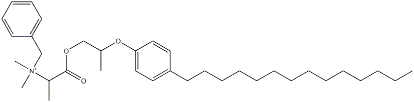 N,N-Dimethyl-N-benzyl-N-[1-[[2-(4-tetradecylphenyloxy)propyl]oxycarbonyl]ethyl]aminium Struktur