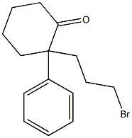 2-(3-Bromopropyl)-2-phenylcyclohexanone Struktur